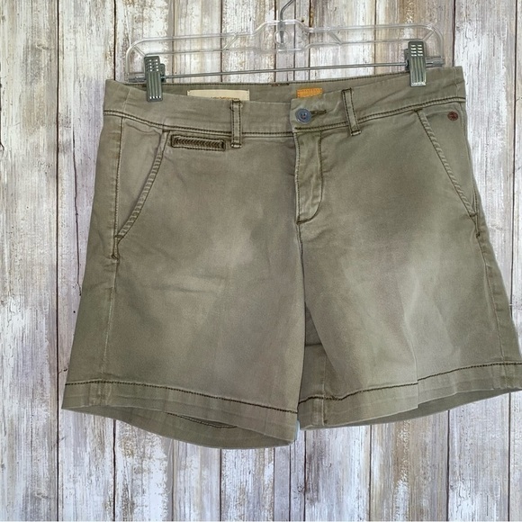 Anthro Pilcro Hyphen Shorts In Khaki - Picture 2 of 7